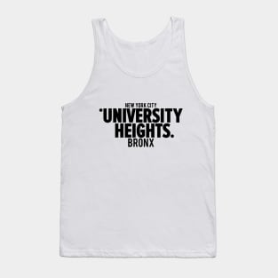 University Heights Bronx Typography Tee Tank Top